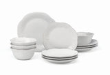 French Perle White™ 12-Piece Dinnerware Set