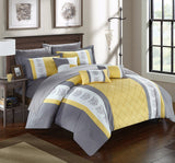 Clayton Yellow King 10pc Comforter Set