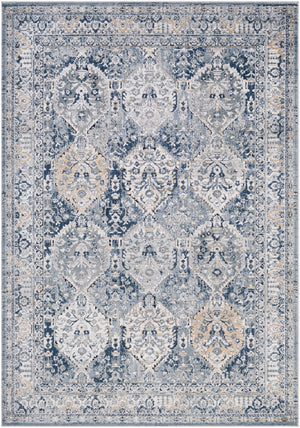 Jolie JLO-2312 Traditional Polypropylene, Polyester Rug JLO2312-912 Medium Gray, Tan, Light Gray, Ivory, Charcoal, Dark Blue, Black 90% Polypropylene, 10% Polyester 9' x 12'