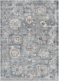 Jolie JLO-2323 Traditional Polypropylene, Polyester Rug JLO2323-912 Medium Gray, Light Gray, Silver Gray, Charcoal, Beige, Black, Navy, Ivory, Tan 90% Polypropylene, 10% Polyester 9' x 12'