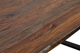 Porter Designs Manzanita Live Edge Solid Acacia Wood Natural Dining Table Brown 07-196-01-7240X-KIT
