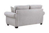 Porter Designs Oasis Overstuffed Transitional Loveseat Cream 01-207C-02-6327