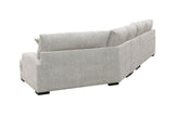 Porter Designs Big Chill Soft Microfiber Contemporary Sectional Gray 01-33C-21-4439-KIT