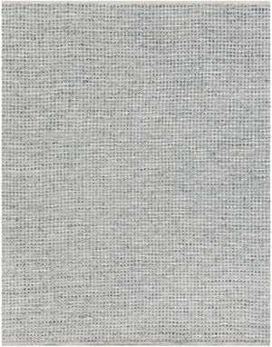 Jamie JMI-8001 Modern Cotton, Leather Rug JMI8001-810 Teal, Denim, Ice Blue, Beige 50% Cotton, 50% Leather 8' x 10'