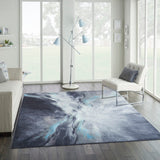 Nourison Le Reve LER06 Artistic Machine Made Tufted Indoor only Area Rug Charcoal/Multicolor 9' x 12' 99446494672