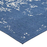 Althoff 5'3" x 7' Indoor/Outdoor Area Rug, Blue and Ivory Noble House