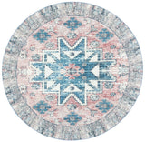 Journey 148 Transitional Power Loomed 100% Polyamide Rug Pink / Blue
