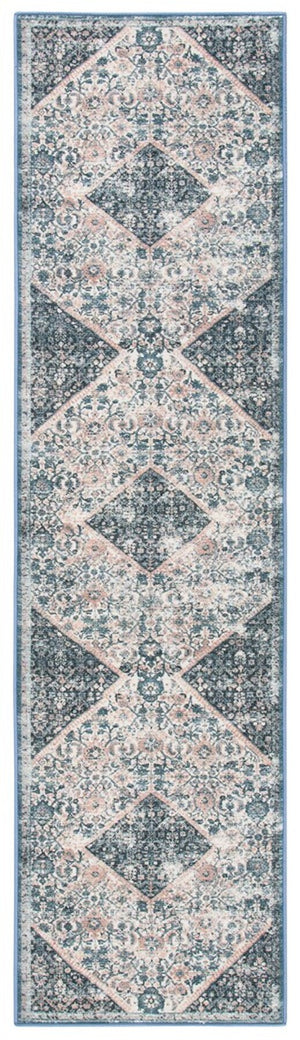 Journey 150 Transitional Power Loomed 100% Polyamide Rug Ivory / Pink