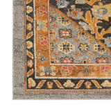 Nourison Passionate PST01 Bohemian Machine Made Power-loomed Indoor Area Rug Grey 8'9" x 11'9" 99446454584