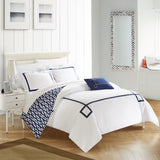 Kendall Navy King 4pc Duvet Set