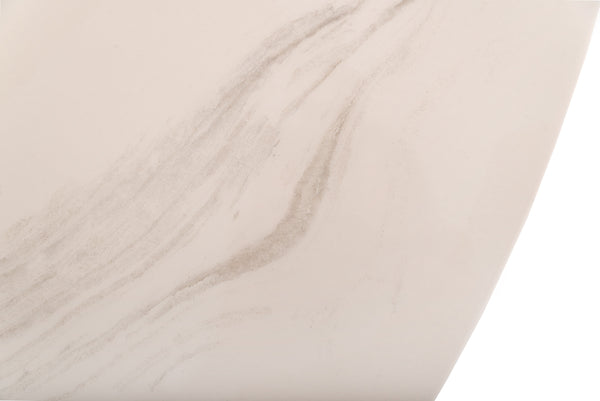 VIG Furniture Modrest Joyce Modern Round White Cultured Marble Dining Table VGMAMIT-5167