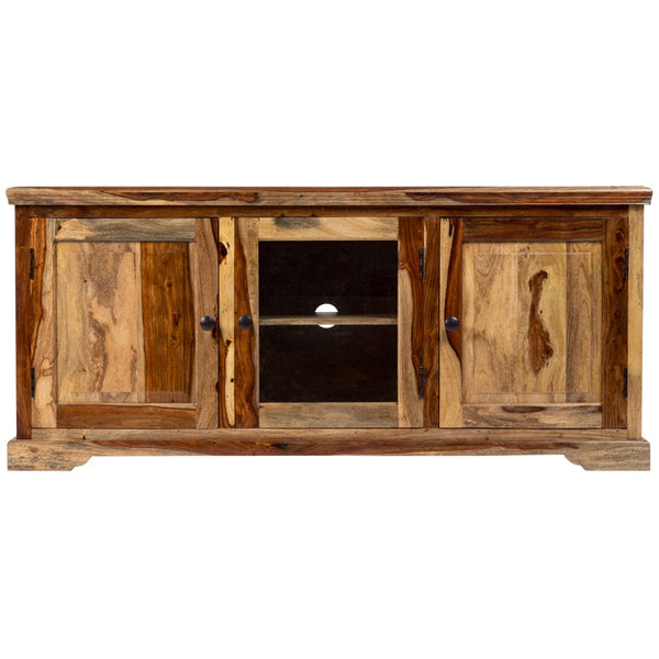 Porter Designs Taos Solid Sheesham Wood Natural TV Stand Natural 07-196-20-23147