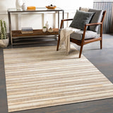 Jardin JRD-2306 Modern Wool, Leather Rug JRD2306-912 Light Gray, Beige, Ivory, Taupe, Dark Brown 60% Wool, 40% Leather 9' x 12'