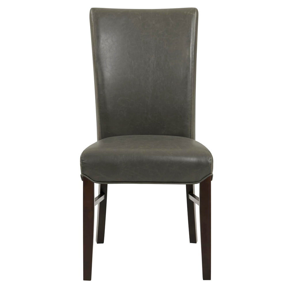 Milton Bonded Leather Dining Chairs - Set of 2, Stylish Accent Chairs for Modern Home Decor