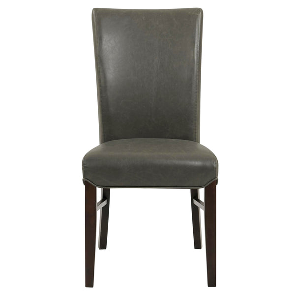 Milton Bonded Leather Dining Chairs - Set of 2, Stylish Accent Chairs for Modern Home Decor