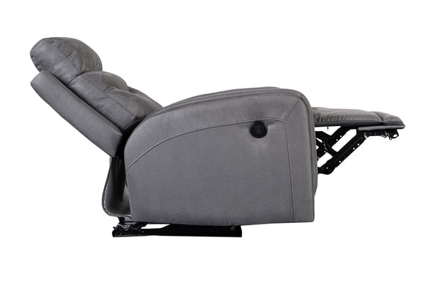 Porter Designs Keyser Power Motion Contemporary Recliner Gray 03-201-17-8520