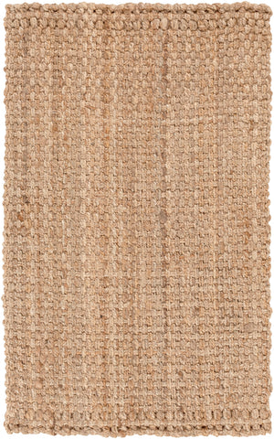Jute Woven JS-2 Cottage Jute Rug JS2-264 Wheat 100% Jute 2'6" x 4'
