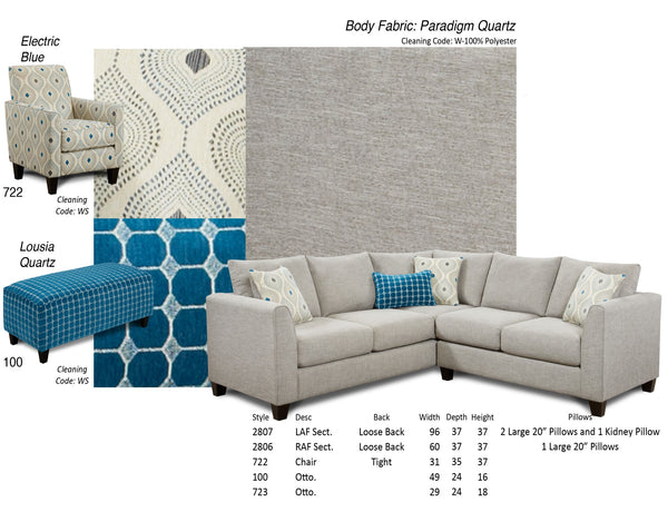 Fusion 100 Transitional Cocktail Ottoman 100 Lousia Quartz Cocktail Ottoman