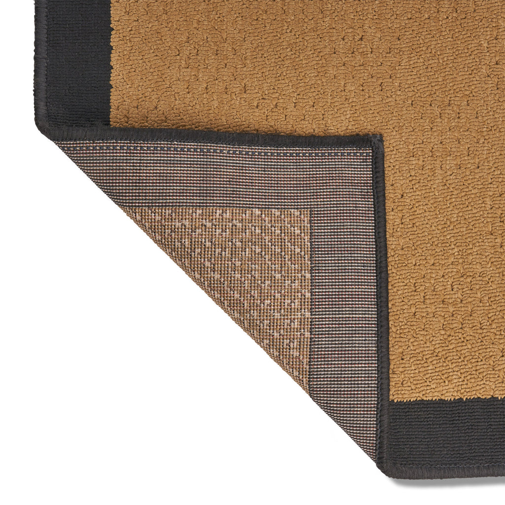 Noble House Troy Indoor/ Outdoor Border 8 x 11 Area Rug, Beige and Black
