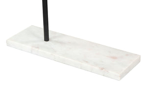 Zuo Modern Wize Mango Wood, Aluminum, Marble Modern Commercial Grade Table Art Silver, White, Natural Mango Wood, Aluminum, Marble