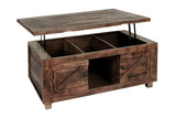 Porter Designs Gunnison Solid Wood Lift Top Contemporary Coffee Table Brown 05-190-04-2011