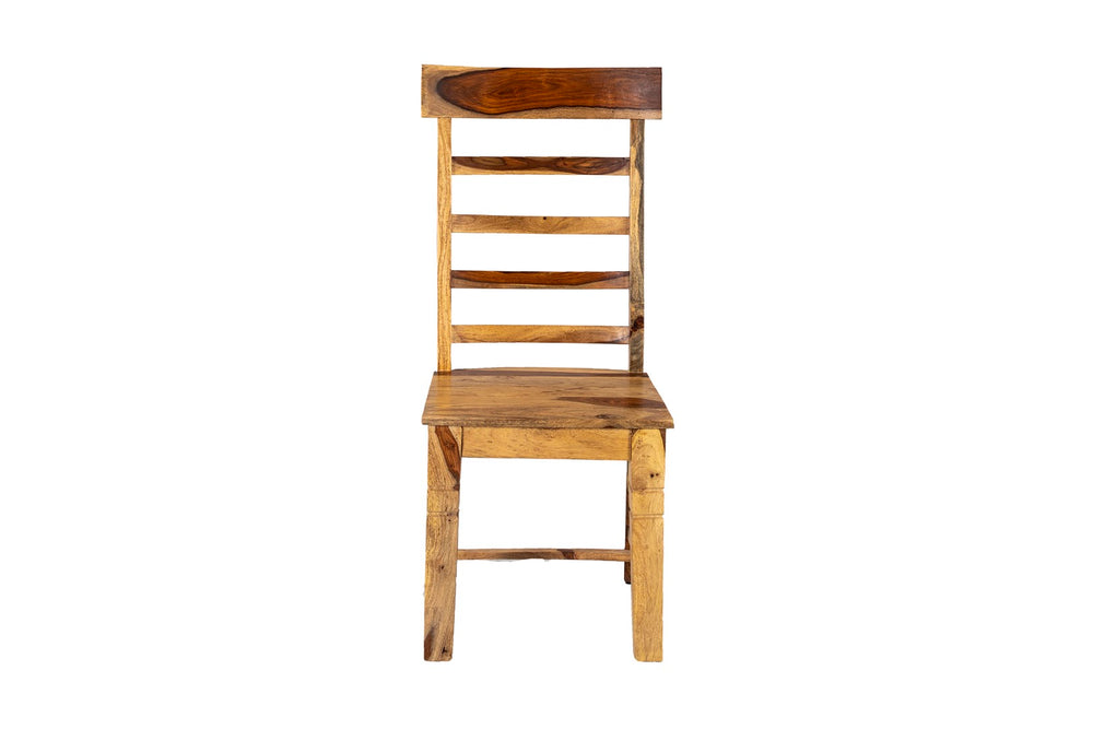 Porter Designs Taos Solid Sheesham Wood Ladderback Natural Dining Chair Natural 07-196-02-9017-1
