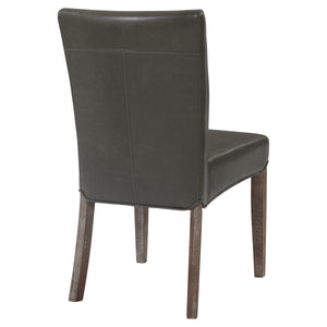 Beverly Hills Bonded Leather Dining Chairs - Set of 2, Chic Design, Easy to Clean, Fully Assembled