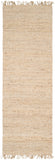 Jute JUTE BLEACH Cottage Jute Rug JUITE-312 Cream 100% Jute 3' x 12'