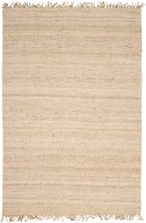 Jute JUTE BLEACH Cottage Jute Rug JUITE-58 Cream 100% Jute 5' x 7'6"