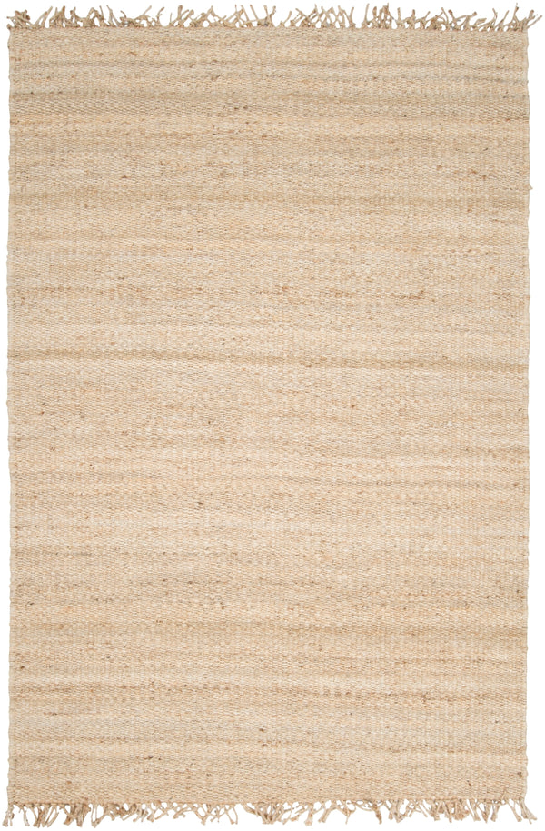 Jute JUTE BLEACH Cottage Jute Rug JUITE-58 Cream 100% Jute 5' x 7'6"