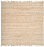 Jute JUTE BLEACH Cottage Jute Rug JUITE-8SQ Cream 100% Jute 8' Square