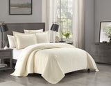 Austin Beige Queen 7pc Quilt Set