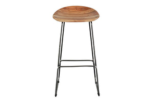 Porter Designs Neri Solid Acacia Wood 30" Modern Bar Stool Brown 07-192-10-18178A-1