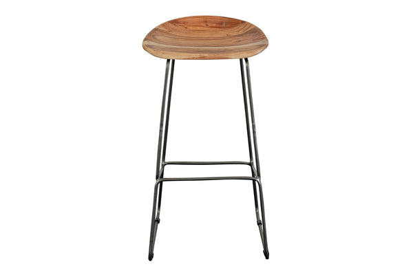 Porter Designs Neri Solid Acacia Wood 30" Modern Bar Stool Brown 07-192-10-18178A-1