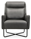 Efron Club Chair with Black Metal Base