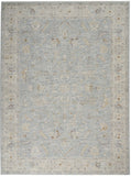 Nourison Asher ASR05 Persian Machine Made Power-loomed Indoor only Area Rug Blue 7'10" x 10'4" 99446807304