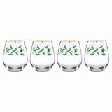 Lenox Holiday™ 4-Piece Stemless Wine Glasses 888202