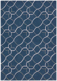 Nourison Contour CON41 Colorful Handmade Tufted Indoor only Area Rug Denim 7'3" x 9'3" 99446193155