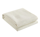 Ridge Beige King 3pc Quilt Set