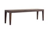 Porter Designs Fall River Solid Sheesham Wood Contemporary Dining Bench Gray 07-117-13-4898