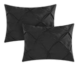 Daya Black Queen 4pc Duvet Set