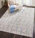 Nourison Ellora ELL02 Tribal Handmade Knotted Indoor only Area Rug Sky 8'6" x 11'6" 99446384850