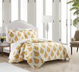 Chic Home Breana Quilt Set Yellow King