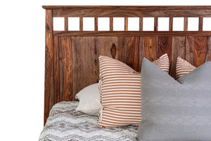 Porter Designs Kalispell Solid Sheesham Wood King Natural Bed Natural 04-116-17-PD101H-KIT