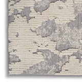 Nourison Textured Contemporary TEC01 Contemporary Machine Made Power-loomed Indoor Area Rug Ivory/Grey 7'10" x  9'10" 99446038425
