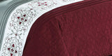 Emily Burgundy Queen 20pc Comforter Set
