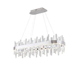 Bethel Chrome LED Chandelier in Stainless Steel & Crystal