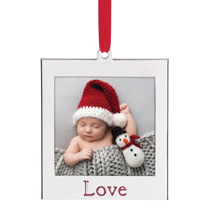 Love Photo Ornament - Set of 4