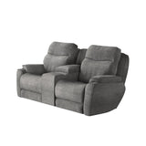 Showstopper 736-78P Transitional Power Headrest Reclining Console Loveseat with Hidden Cupholders [Made to Order - 2 Week Build Time]