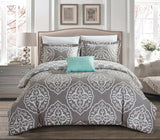 Murano Grey Queen 4pc Duvet Set